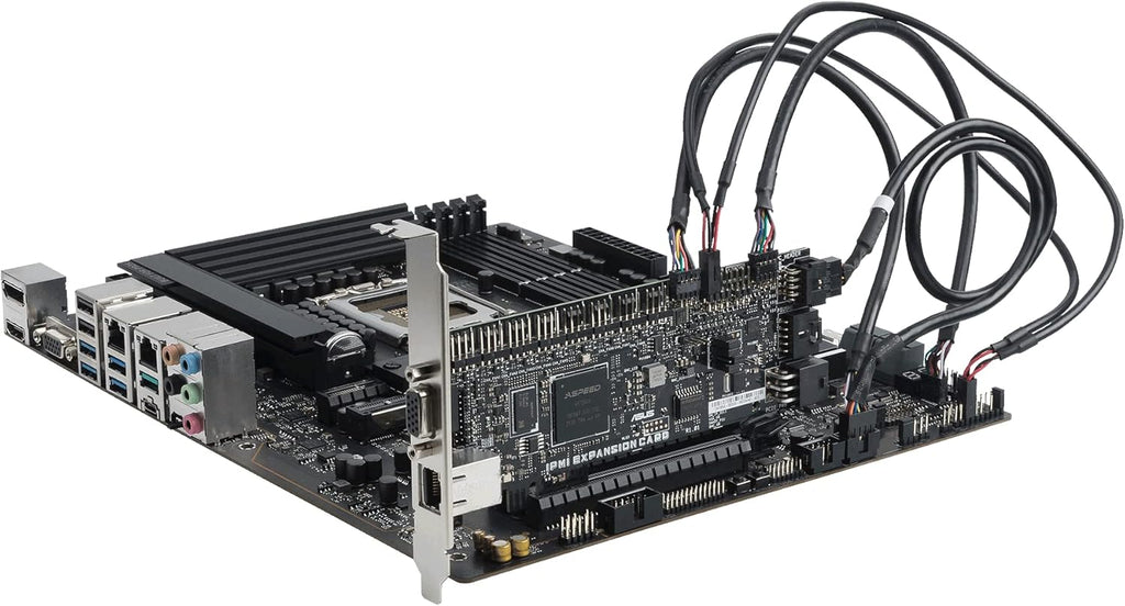 ASUS Pro WS W680-ACE IPMI Intel LGA1700 ATX workstation motherboard,2x PCIe 5.0x16 slot,DDR5,ECC memory,2x2.5 Gb Lan,3xM.2 slots,SlimSAS,BMC header,THUNDERBOLT4 Header,IPMI Expansion card bundled,ACCE