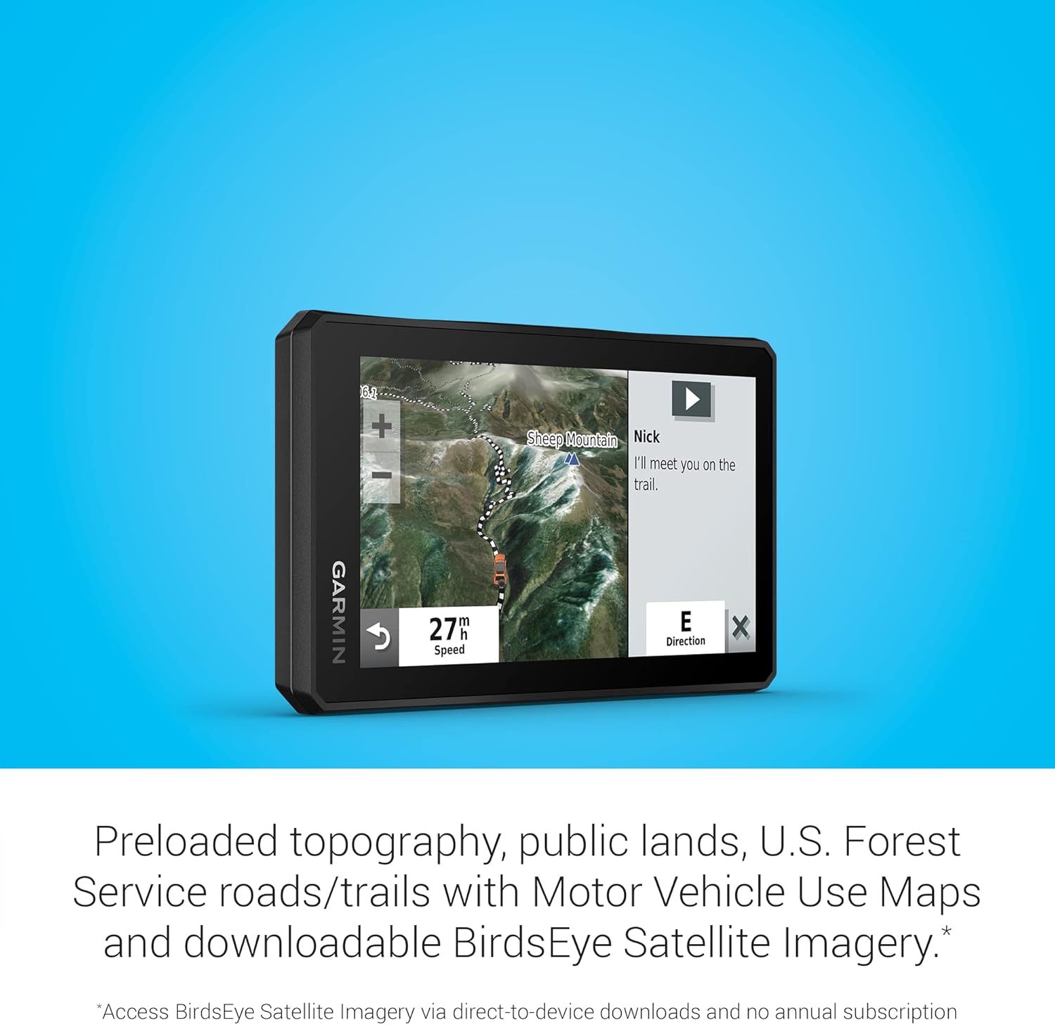 Garmin Tread Powersport Off-Road Navigator, Includes Topographic Mapping, Private and Public Land Info and More, 5.5" Display