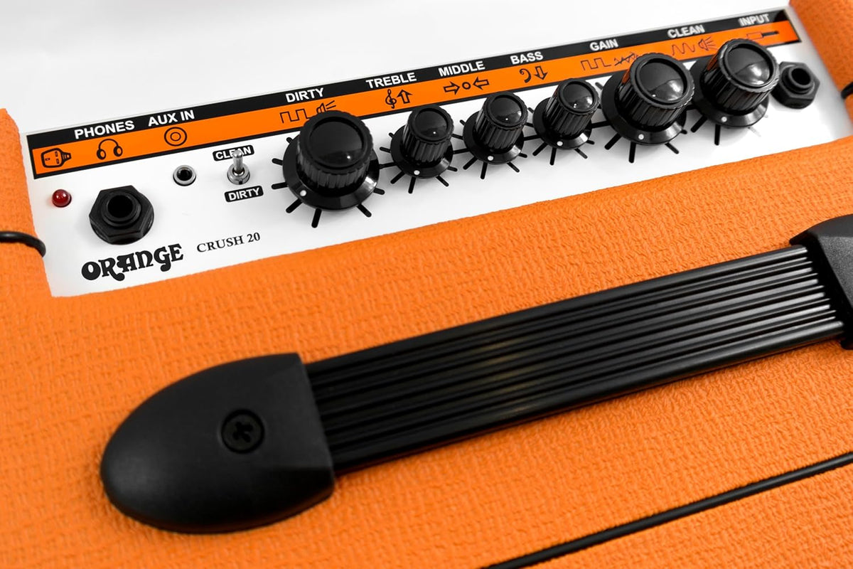 Orange Crush 20 20W 8" 2-Channel Guitar Amplifier and Speaker Combo, Orange