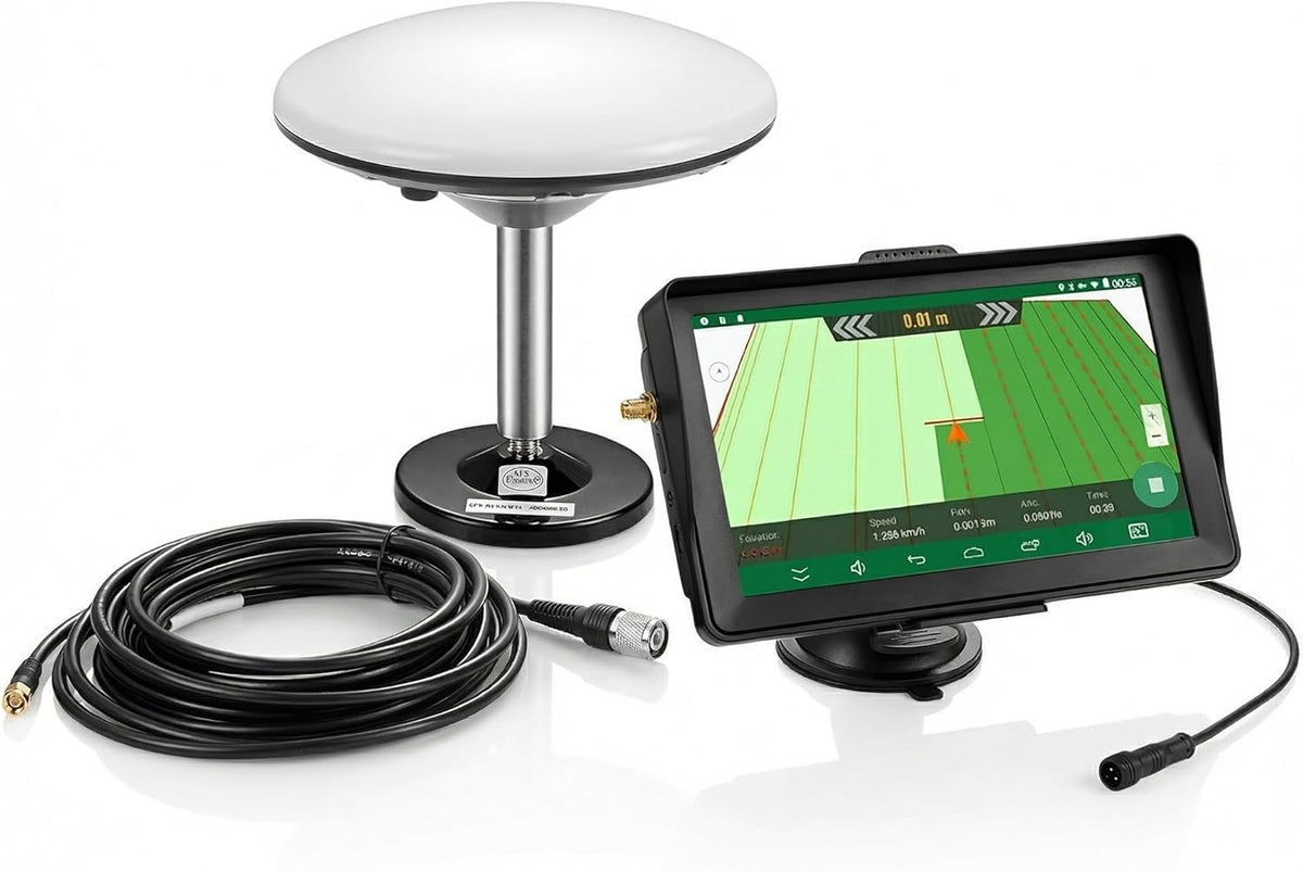 7-inch Tractor GPS Navigator for Agriculture, High-Accuracy GNSS Agricultural Navigator for Precision Farming – GPS Guidance System for Spraying, Plowing, and Sowing with Automatic Positioning