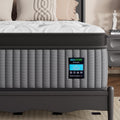 BedStory Medium Firm Queen Mattress 14 Inch, Deep Sleep Hybrid Mattresses 7-Zone Pain Relief - Extra Firm Bed in a Box - Fiberglass Free, CertiPUR-US Certified, 365-Night Trial, 10 Years Warranty