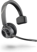 Poly - Voyager 4310 UC Wireless Headset (Plantronics) - Single-Ear Headset w/Mic - Connect to PC/Mac via USB-C Bluetooth Adapter, Cell Phone via Bluetooth - Works with Teams (Certified), Zoom & More