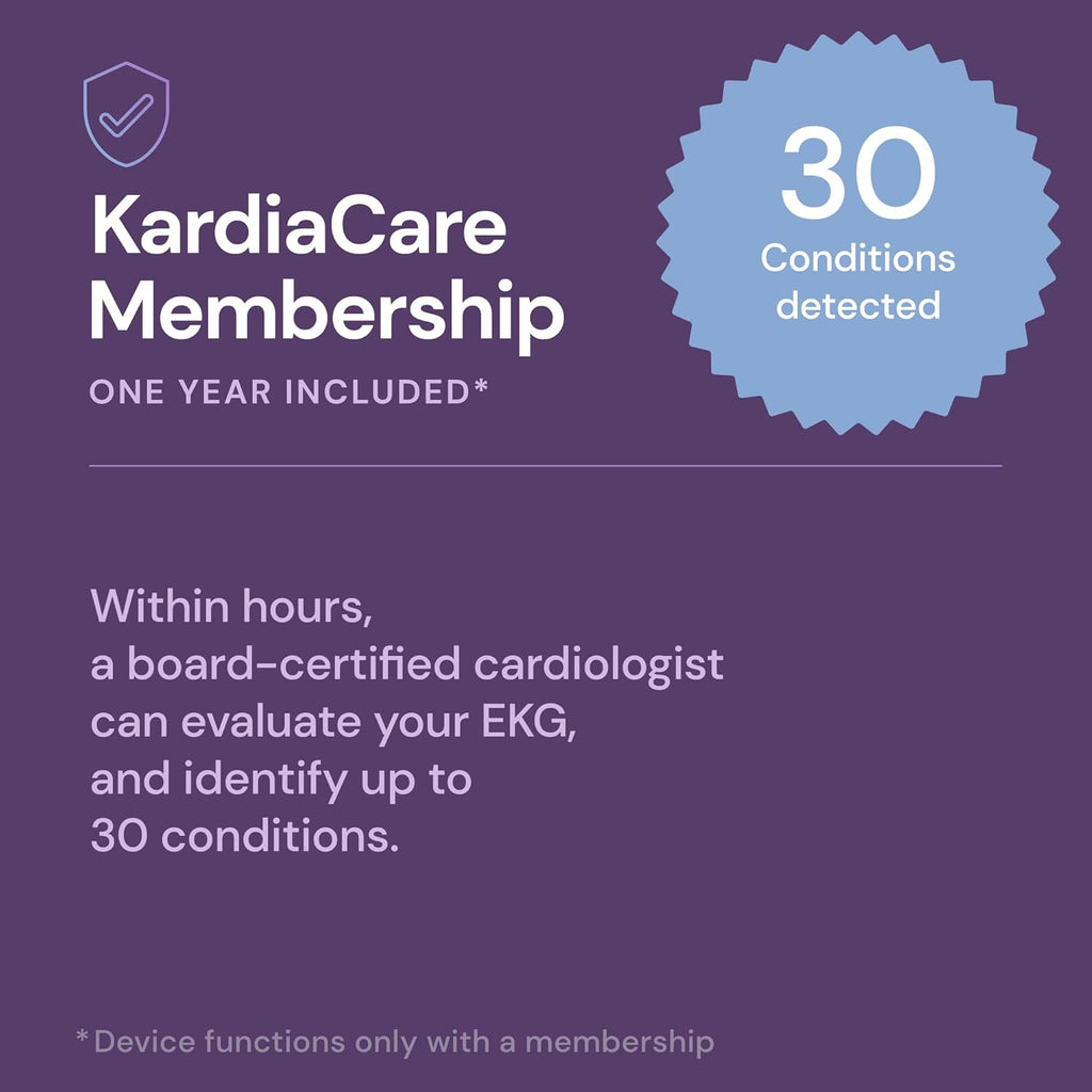 KardiaMobile 6L Max EKG Monitor, Includes One-Year KardiaCare Subscription, FDA-Cleared Heart Monitor, Medical-Grade Results in 30 Seconds, Unlimited Recordings, Works with Smartphones and Tablets