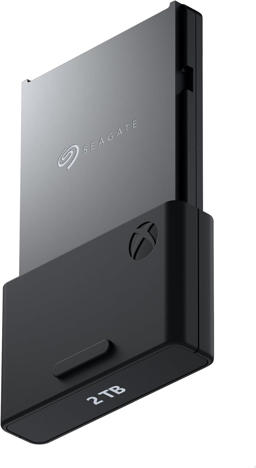 Seagate Storage Expansion Card 2TB Solid State Drive - NVMe SSD for Xbox Series X|S, Quick Resume, Plug & Play, Licensed (STJR2000400) Black