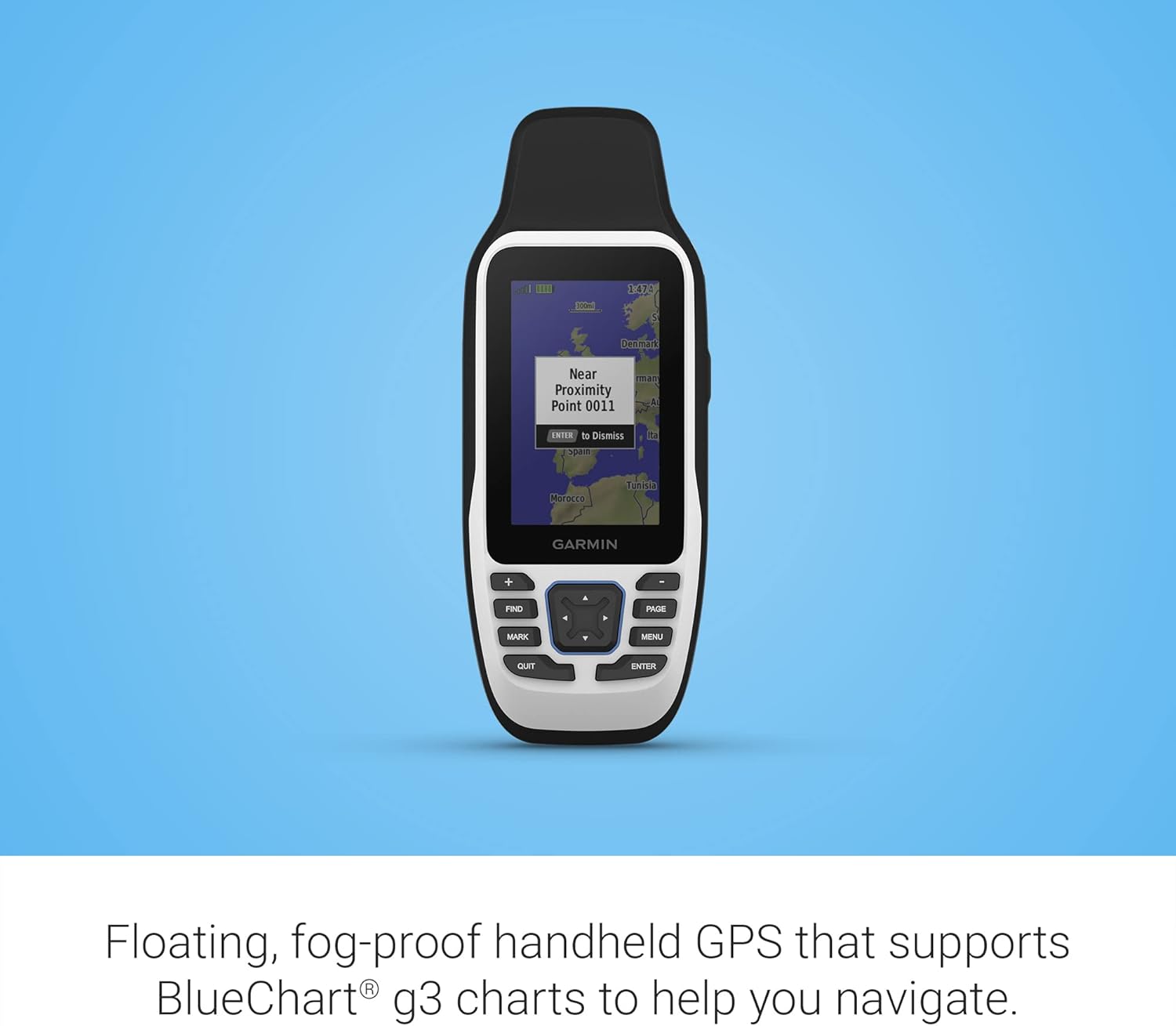 Garmin GPSMAP 79s, Marine GPS Handheld with Worldwide Basemap, Rugged Design and Floats in Water