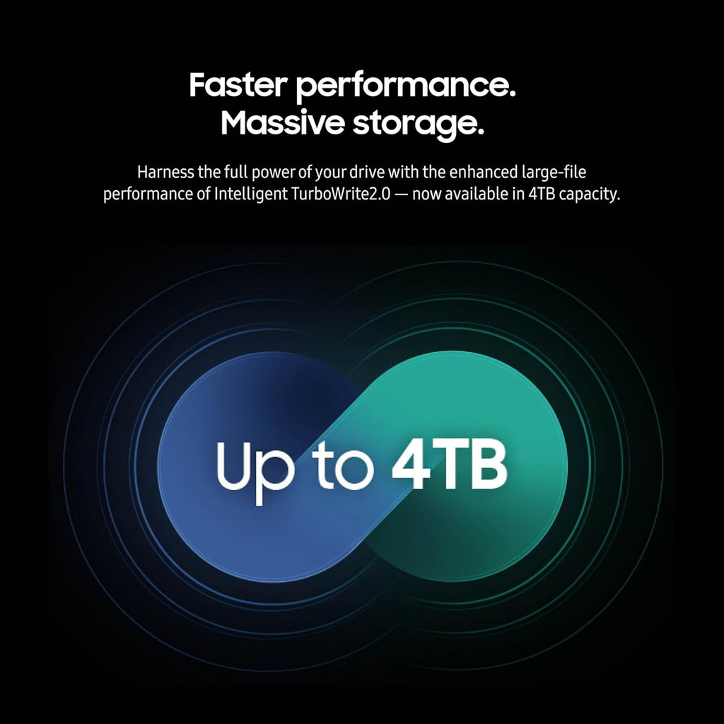 Samsung 990 EVO Plus SSD 1TB, PCIe Gen 4x4, Gen 5x2 M.2 2280, Speeds Up-to 7,150 MB/s, Upgrade Storage for PC/Laptops, HMB Technology and Intelligent Turbowrite 2.0, (MZ-V9S1T0B/AM)