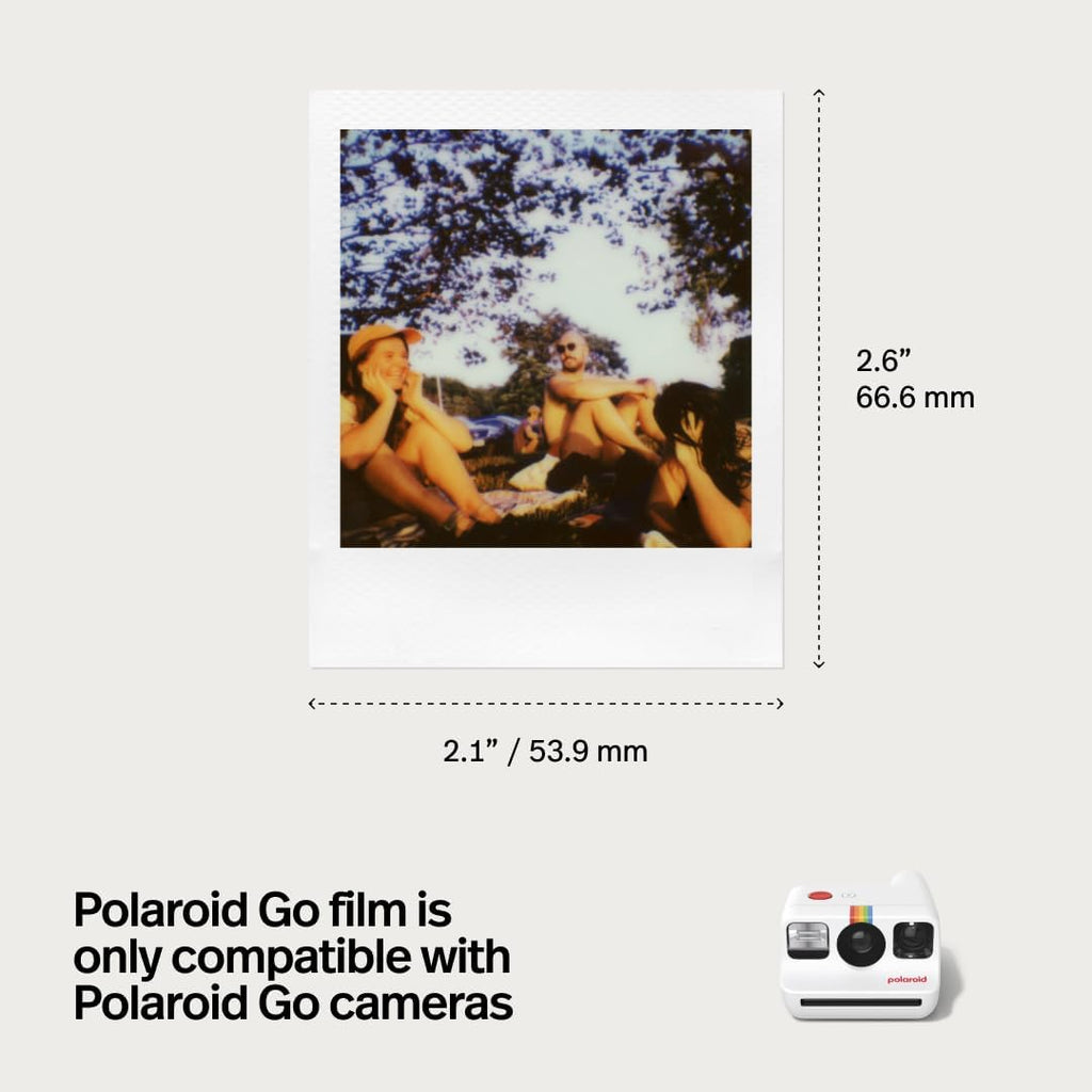 Polaroid Go Generation 2 - Mini Instant Camera + Film Bundle (16 Photos Included) - White (6282)