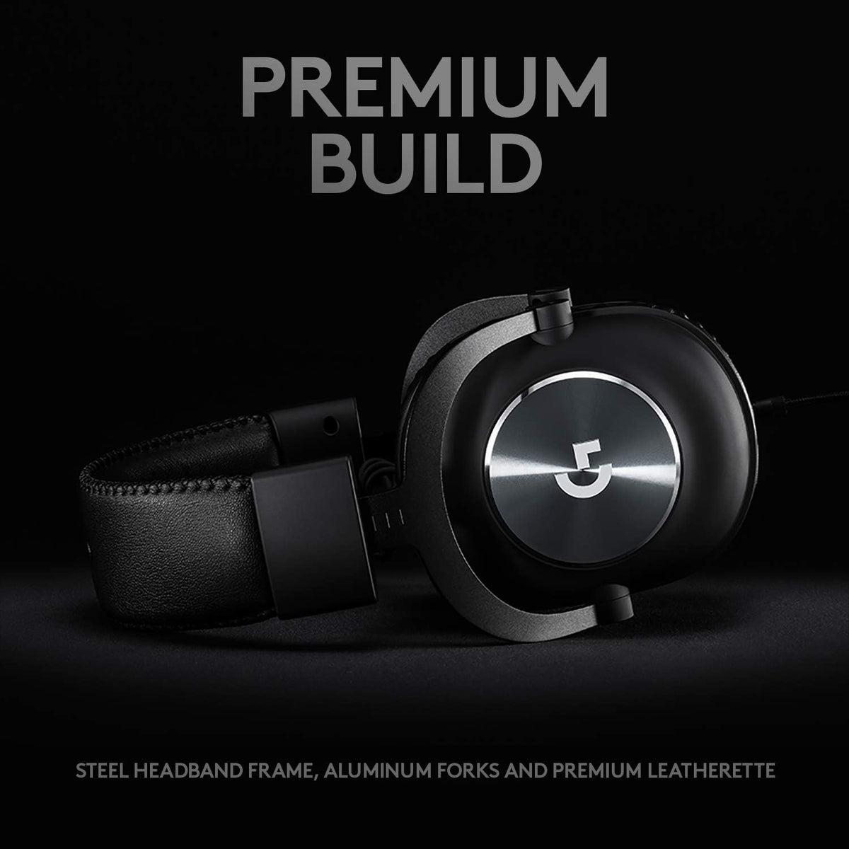 Logitech G Pro X Wired Gaming Headset: Blue VO!CE Detachable Boom Mic, DTS 7.1, 50 mm Drivers, USB/3.5mm Aux, Spare Memory Foam Ear Pads, USB DAC & Bag Included - Black