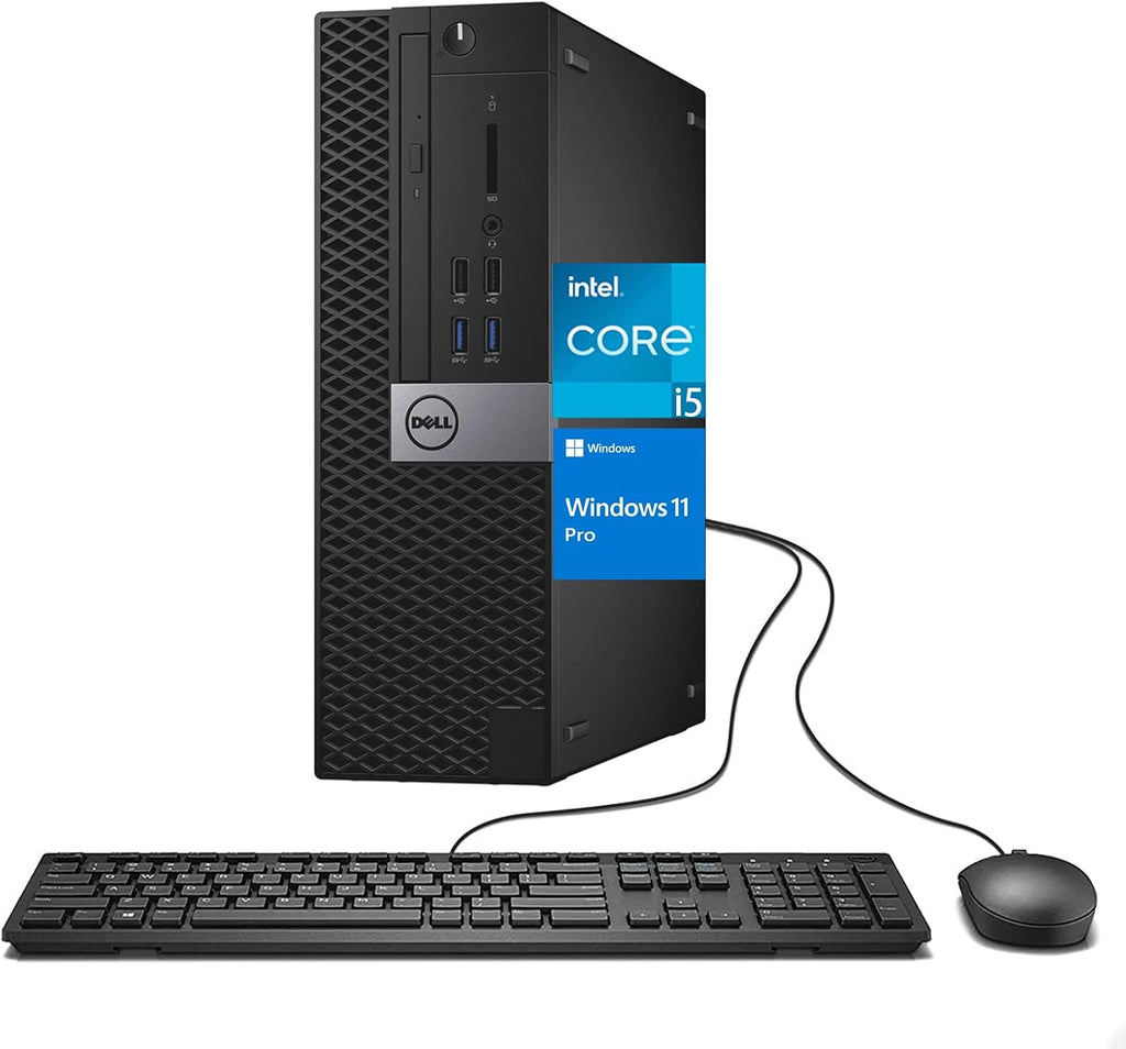 Dell OptiPlex 3050 SFF Desktop Computer, Intel Core i5-6500 @3.2GHz, 8GB RAM, 256GB SSD, DisplayPort, RGB Keyboard, OptiPlex Desktop Windows 11 Pro (Renewed)
