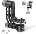 NEEWER GM102 Gimbal Head for Tripod Monopod Telephoto Lenses, 360° Panoramic Camera Tripod Head, 3 Axis Adjustment, Heavy Duty CNC Aluminum Alloy, Arca Type Quick Release System, Max Load 33lb/15kg