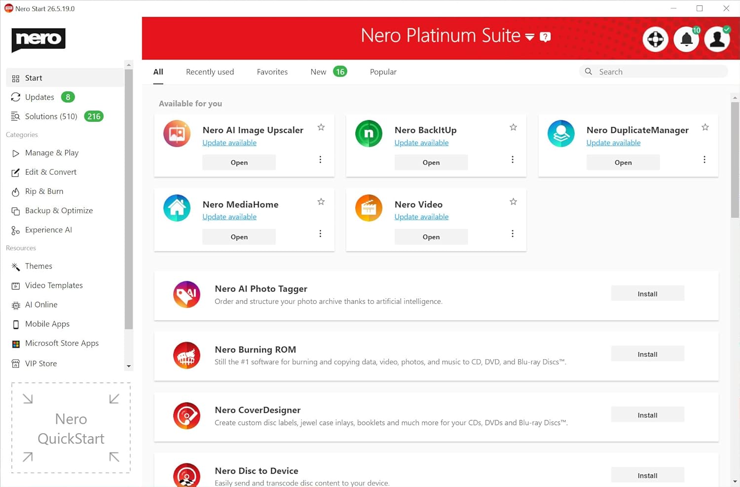 Nero Platinum Unlimited | Backup & Media Management Software | AI Photo Organizer, Convert & Burn Media, Clean & Speed Up Your PC | Lifetime License | 1 PC | Windows 11/10/8/7