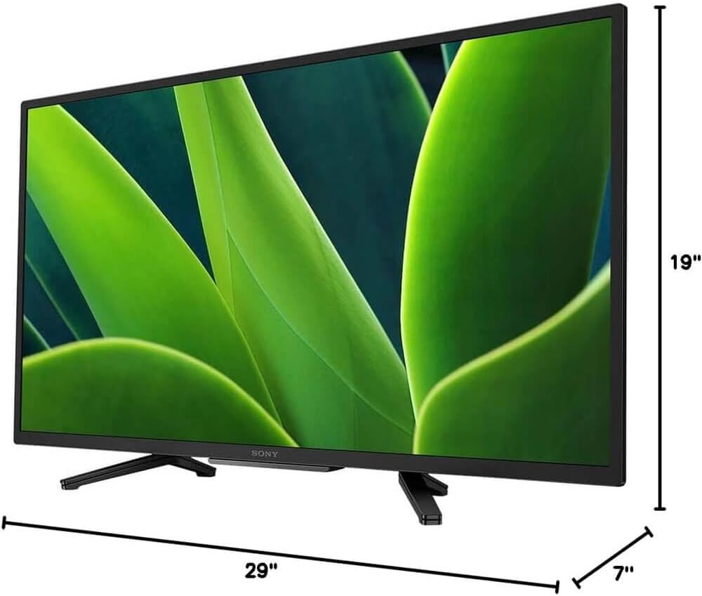 Sony KD32W830KIT1 32 inch Class W830K HD LED Smart Google TV HDR Android TV Built in Chromecast WiFi HDMI Streamin