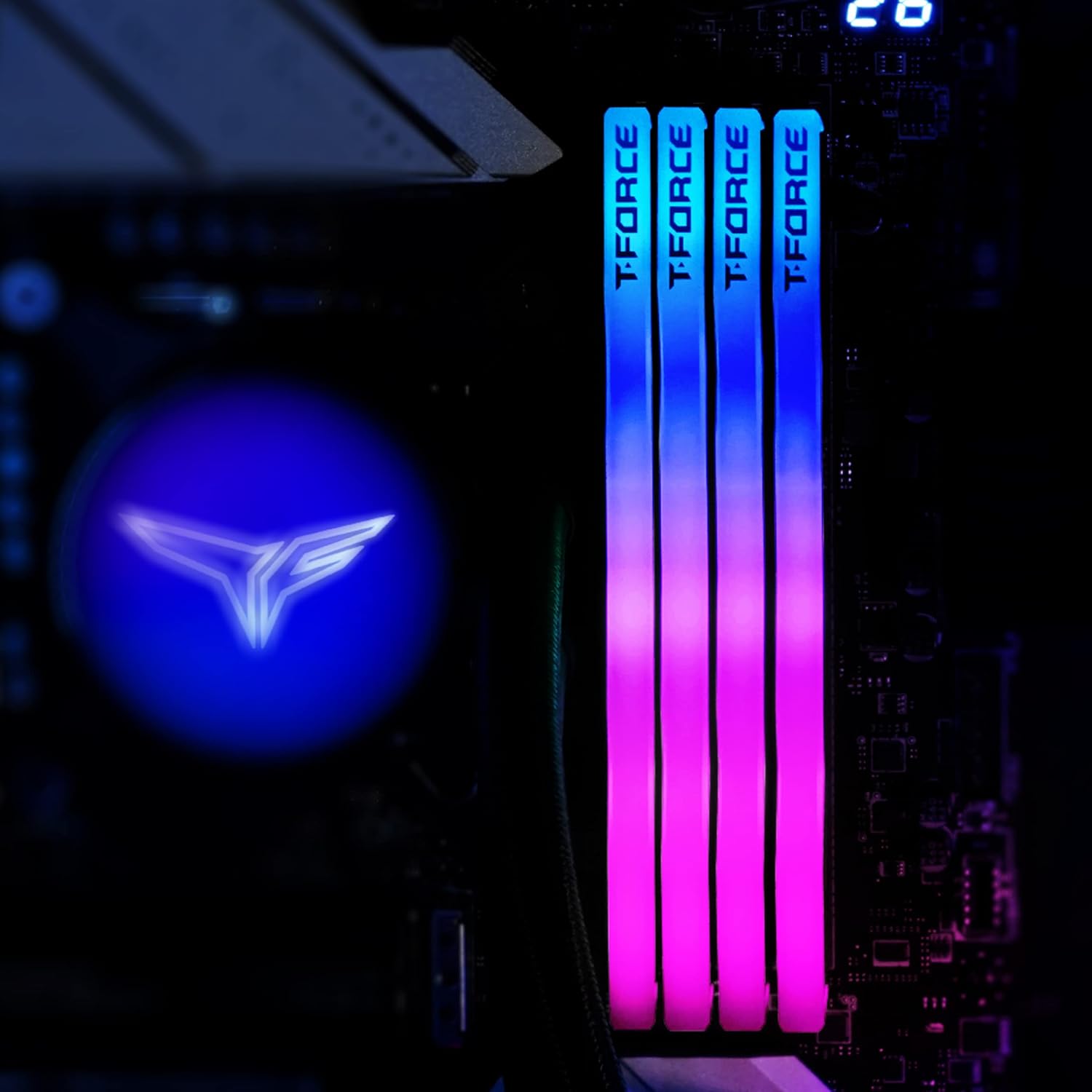 TEAMGROUP T-Force Delta RGB DDR5 Ram 32GB (2x16GB) 6000MHz PC5-48000 CL30 Intel XMP 3.0 & AMD Expo Compatible Desktop Memory Module Ram White FF4D532G6000HC30DC01