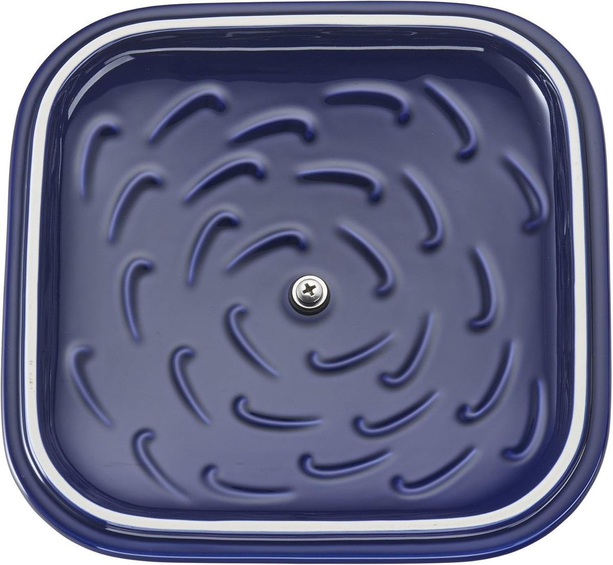 Staub Ceramic 4-pc Baking Pans Set, Casserole Dish with Lid, Brownie Pan, Dark Blue