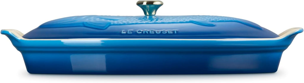 Le Creuset Stoneware Heritage Fish Baker, 1.7 qt., Marseille