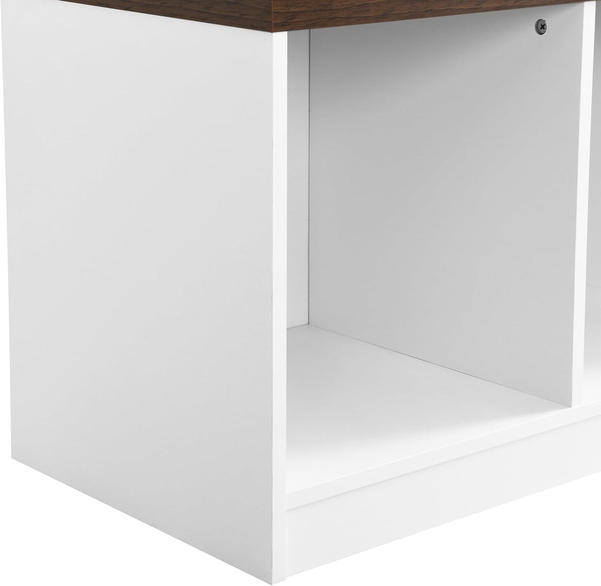 LUMISOL Wide Hall Tree with Storage Bench, Entryway Coat Rack with Open Compartments and 4 Hidden Hanging Hooks, Mudroom Entryway Bench with Shoe Storage, White