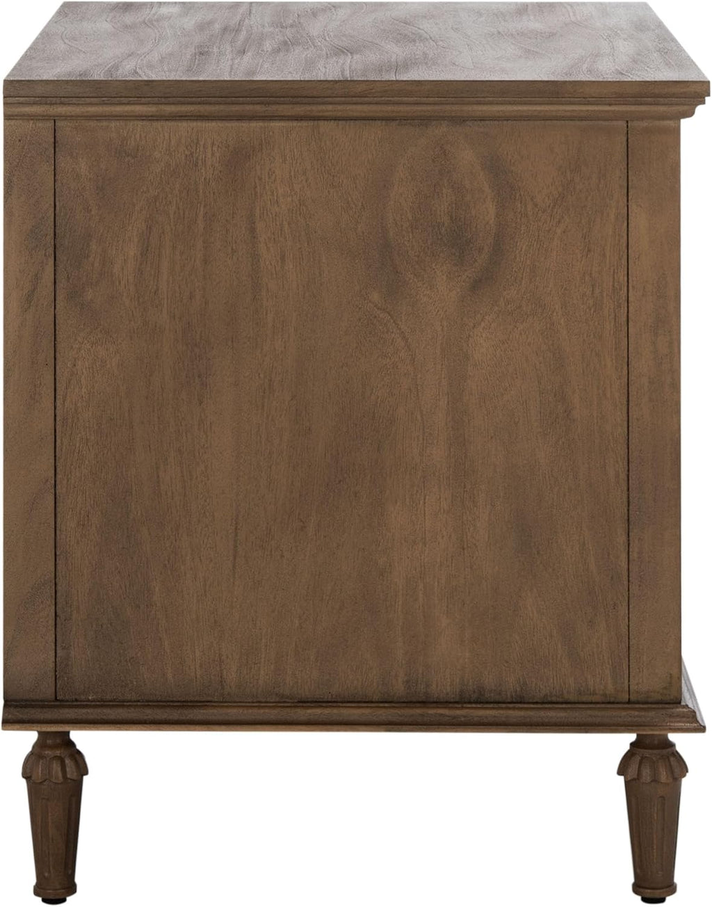 SAFAVIEH Couture Home Collection Lisabet Brown 3-Drawer Wood Nightstand Table (Fully Assembled)