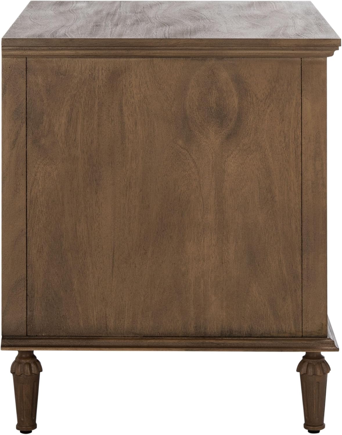 SAFAVIEH Couture Home Collection Lisabet Brown 3-Drawer Wood Nightstand Table (Fully Assembled)
