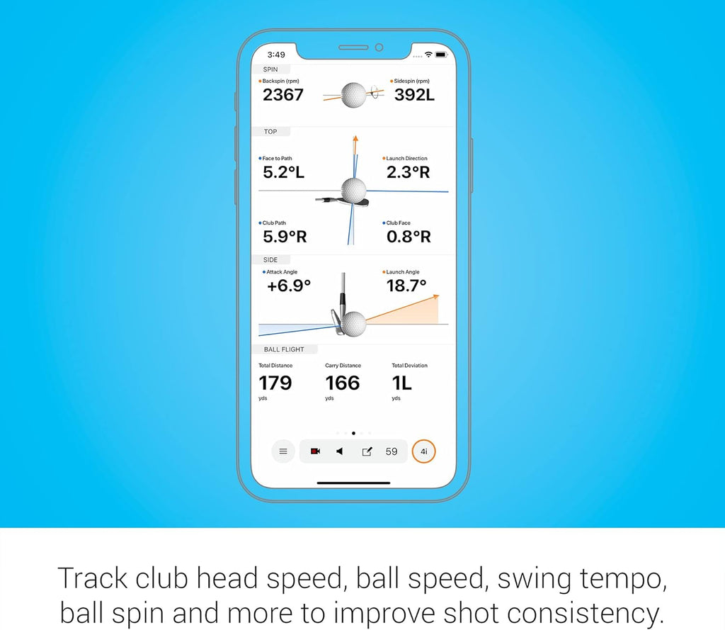 Garmin Approach R10, Portable Golf Launch Monitor, Take Your Game Home, Indoors or to The Driving Range, Up to 10 Hours Battery Life - 010-02356-00