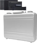 Aluminum Storage Case with Customizable Foam, 3-in-1 Modular Interior, Professional Briefcase with TSA Locks