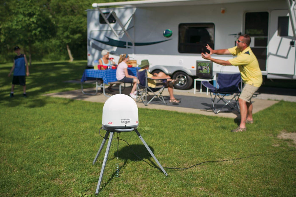 Winegard PA-2000 Pathway X1 Automatic Portable Truck Satellite TV Antenna for Dish (Trucking Satellite Antenna, Optional Mounts)