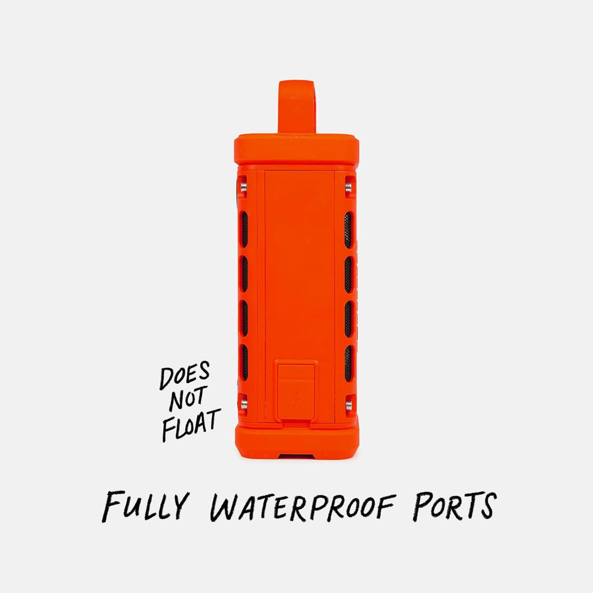 Turtlebox Ranger: Loud! Outdoor Portable Bluetooth 5.4 Speaker | Rugged, Waterproof, Ultra-Portable | Plays to 105db, Deep Bass, Shockproof, Unlimited Pairing for Full Stereo Experience, Orange