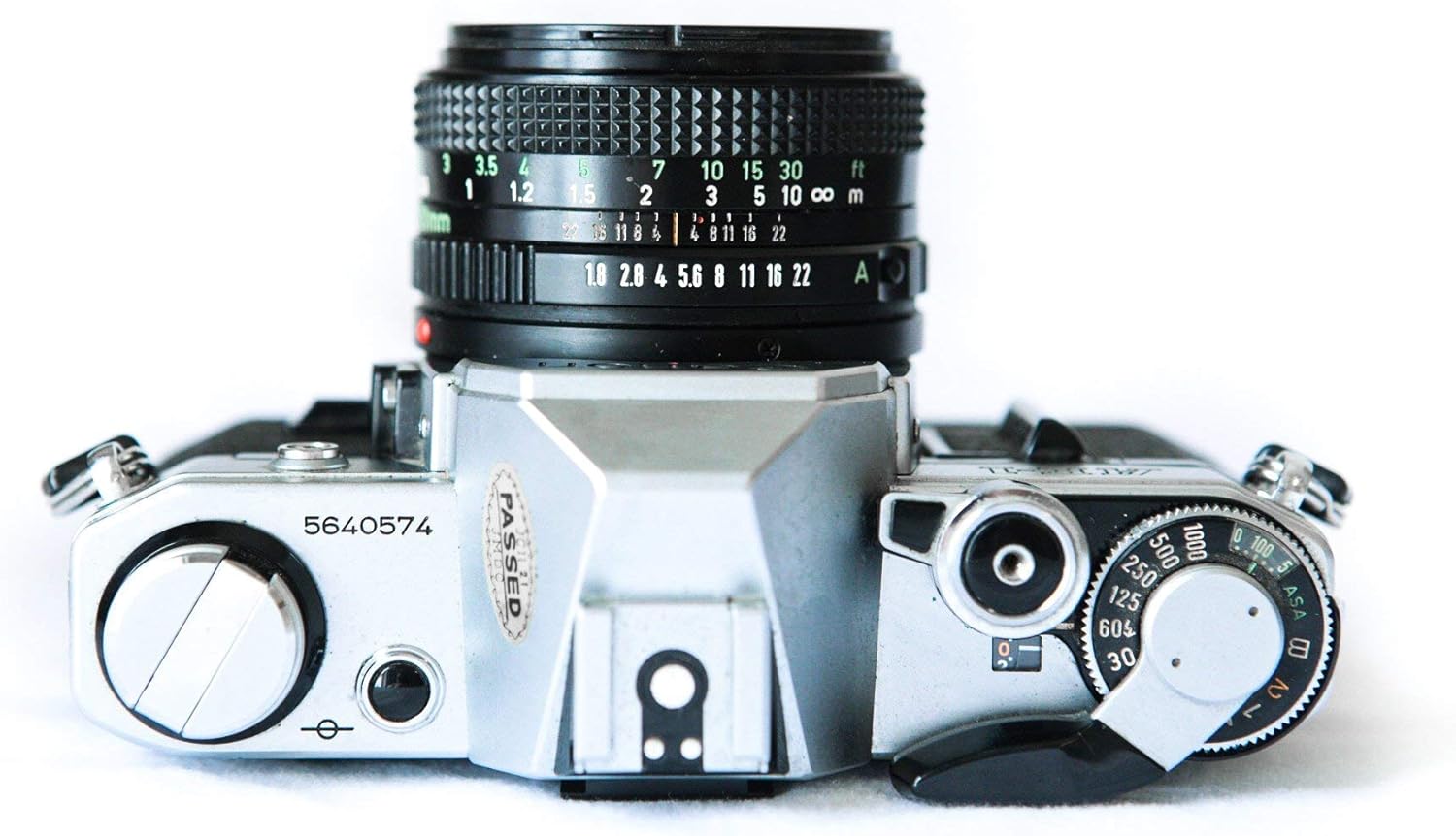 Vintage Canon AE-1 35mm SLR Camera with 50mm 1:1.8 Lens (Renewed)