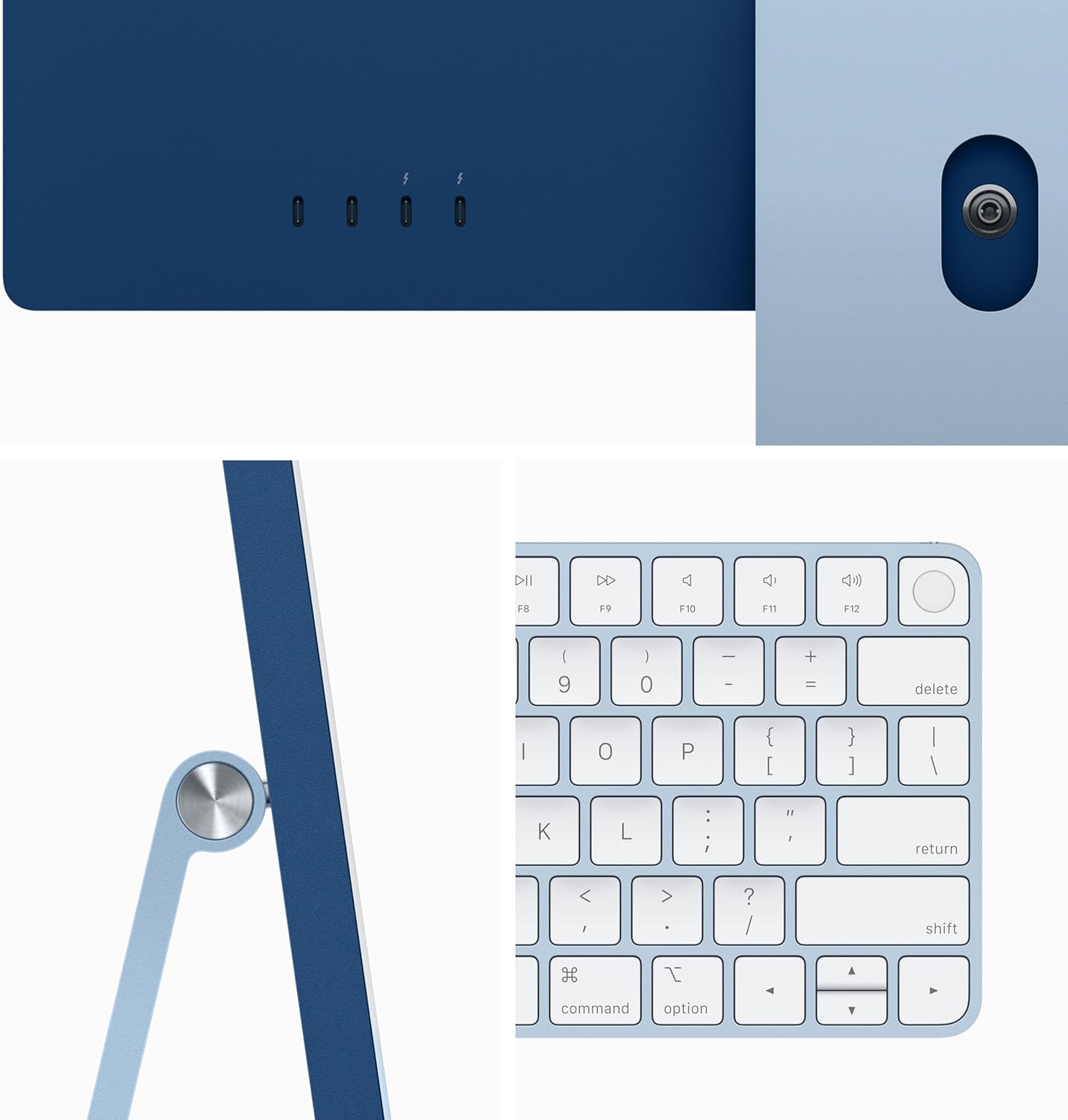 Apple 2023 iMac with Apple M3 chip (24-inch, 8GB RAM, 512GB SSD Storage) (QWERTY English) Blue (Renewed)