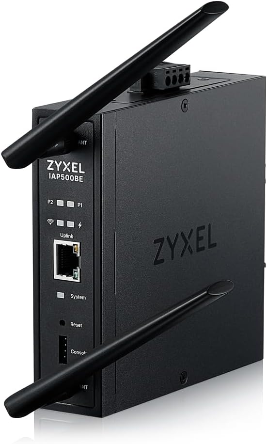 Zyxel WiFi 7 BE5000 Wireless Access Point | Industrial Robust Product Design | 4-Stream Dual-Radio | Flexible Installation | Nebula App, Cloud, Controller, or Standalone | TAA Compliant IAP500BE