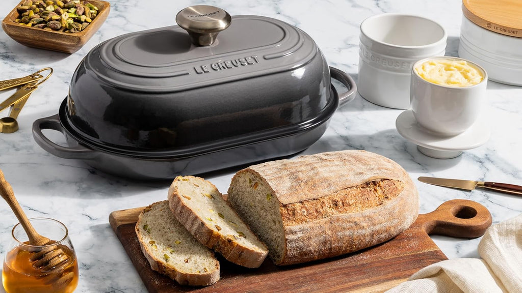 Le Creuset Enameled Cast Iron Signature Oval Bread Oven, 11.5 inch, Sea Salt