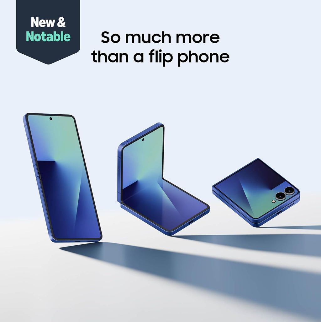 Samsung Galaxy Z Flip7, 256GB, Blue Shadow - Unlocked (Renewed)