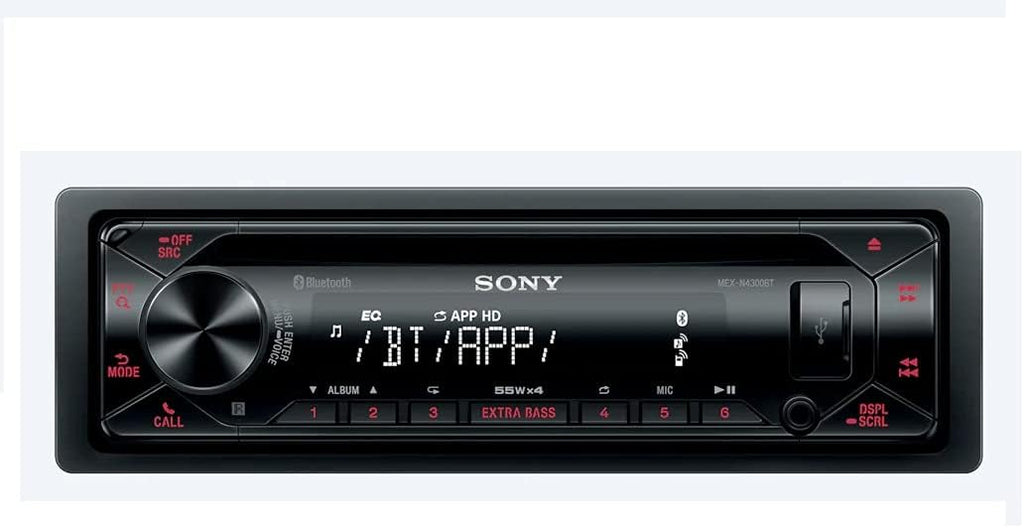 Sony MEX-N4300BT Built-in Dual Bluetooth Voice Command CD/MP3 AM/FM Radio Front USB AUX Pandora Spotify iHeartRadio iPod/iPhone Siri and Android Controls Car Stereo Receiver