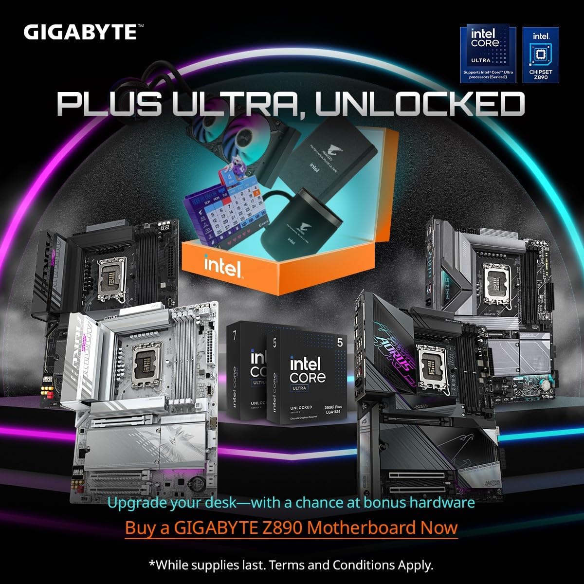 GIGABYTE Z890 Gaming X WIFI7 Intel Core Ultra (Series 2) LGA 1851 Motherboard, ATX, DDR5, 4X M.2, PCIe 5.0, USB4, WIFI7, 2.5GbE LAN, EZ-Latch