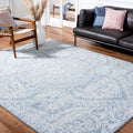 SAFAVIEH Metro Collection 8' x 10' BlueIvory MET993M Handmade Premium Wool Living Room Dining Bedroom Area Rug