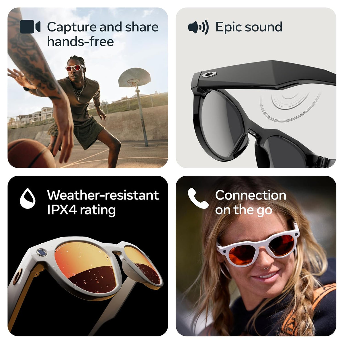 Oakley Meta HSTN, Clear | Smart AI Glasses for Men, Women — Performance for Sports, Athletes — Camera, Audio, Video — 8 Hour Battery — 3K HD Resolution — Clear to Grey Transitions® Lenses