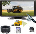 10.1" 1080P AHD Wired Reverse Rear View Backup Camera System,IP69K Waterproof Night Vision, Vibration-Proof 10G for Tractor/Truck/Excavator/Caravan/Skid Steer/Heavy Equipment RV101