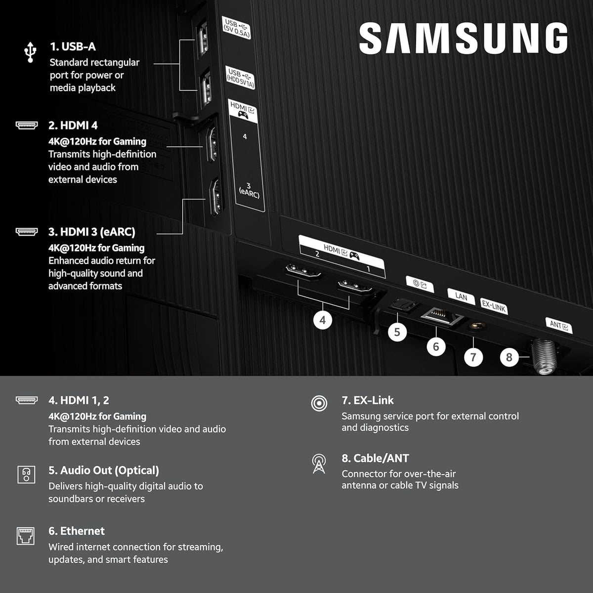 Samsung 55-Inch Class OLED 4K S85F Series, Vision AI Smart TV (2025 Model, 55S85F) Object Tracking Sound Lite w/Dolby Atmos, NQ4 AI Gen2 Processor, Contour Design, Color Booster Pro, Alexa Built-in