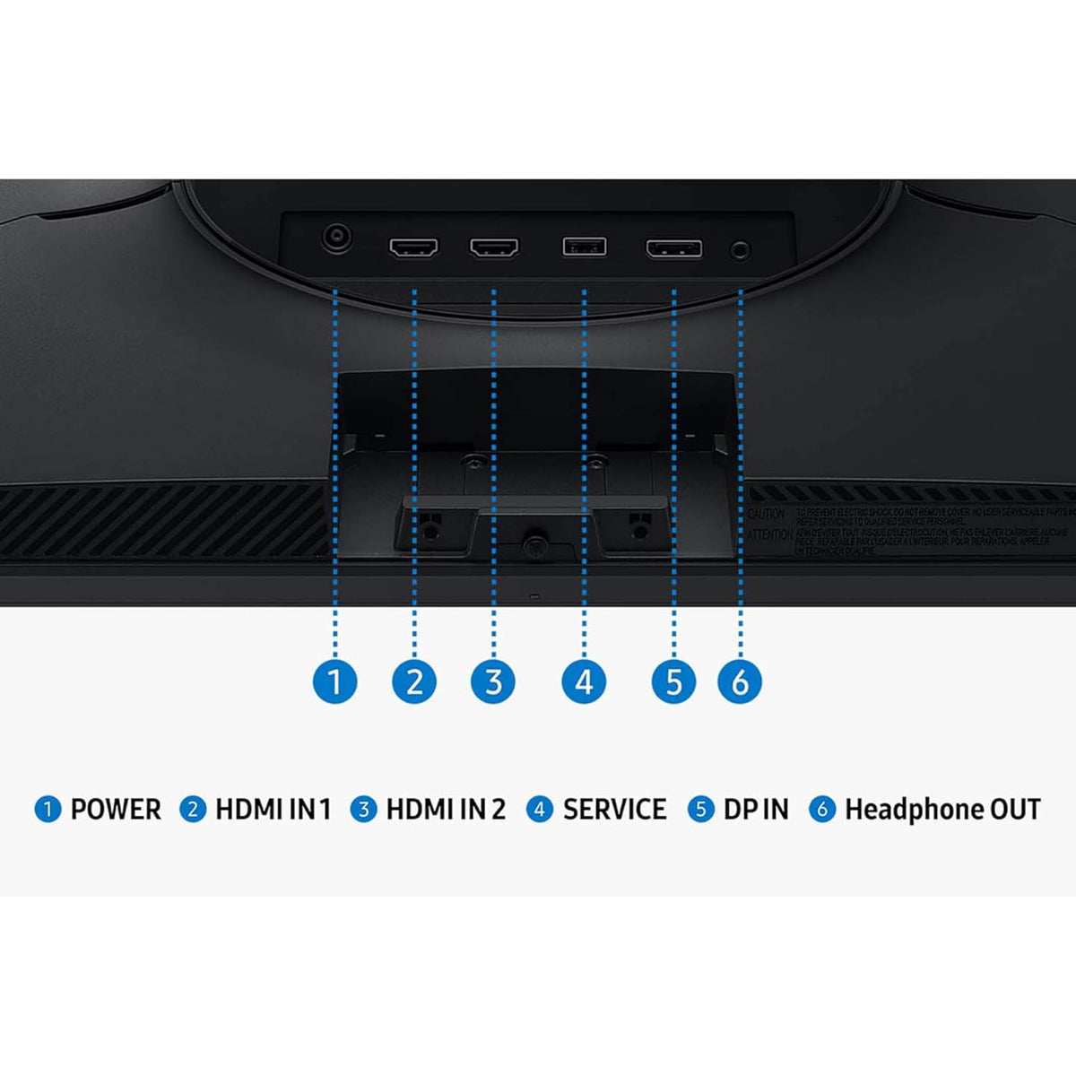 SAMSUNG 27” Odyssey G5 G53F QHD Resolution Gaming Monitor, HDR10, 200Hz Refresh Rate, IPS Panel, AMD FreeSync™ Premium, Black Equalizer, Auto Source Switch, LS27FG53DENXZA