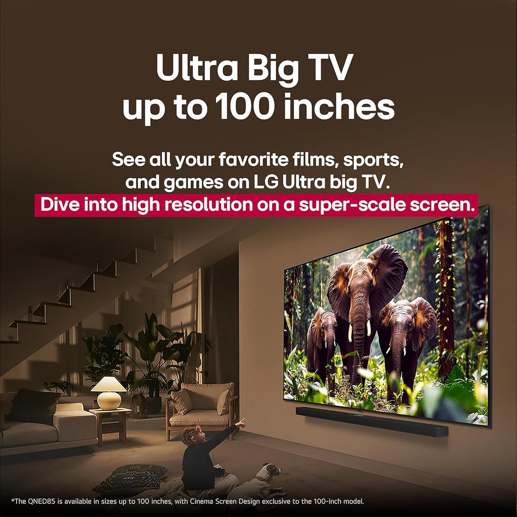 LG 55-Inch Class QNED evo AI QNED85A Series Mini LED 4K Smart TV w/AI Picture, AI Sound, HDR10, AI Super Upscaling 4K, Filmmaker Mode, Wow Orchestra, Alexa Built-in (55QNED85AUA, 2025)