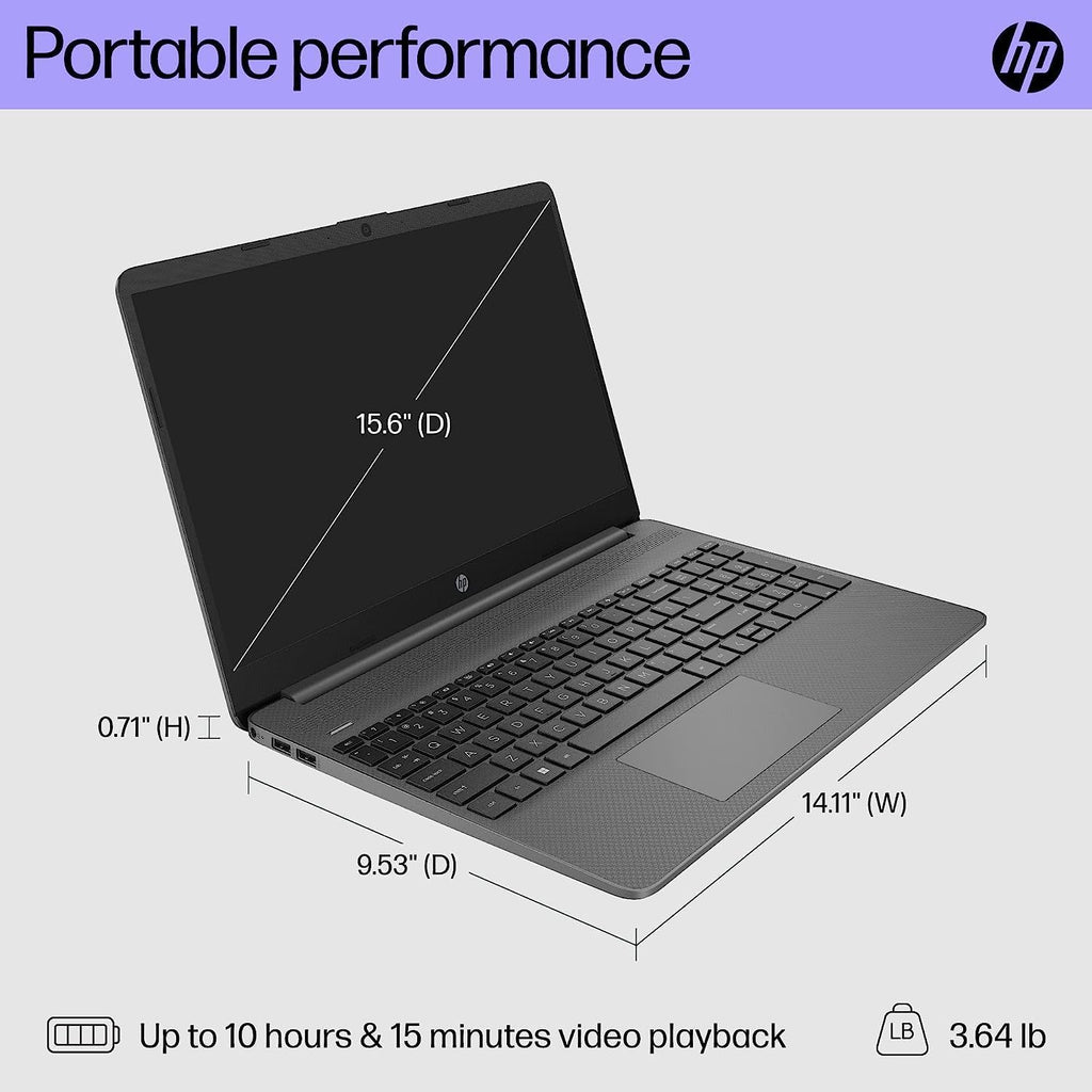 HP 15.6" FHD Display Laptop, 16GB RAM, 1TB PCIe SSD, Windows 11 Pro, Intel 6-Core Processor, Numeric Keyboard, HDMI, USB-C, Webcam, Wi-Fi 6, Fast Charge, w/BWE Accessories