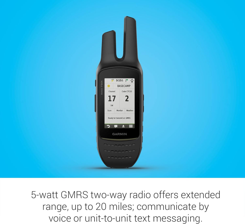 Garmin Rino 750t Two-Way Radio with Topo Mapping