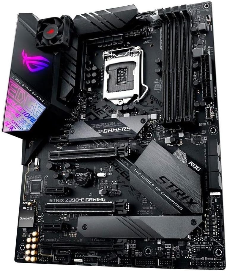 Asus ROG Strix Z390-E Gaming Motherboard LGA1151 (Intel 8th 9th Gen) ATX DDR4 DP HDMI M.2 USB 3.1 Gen2 802.11AC Wi-Fi