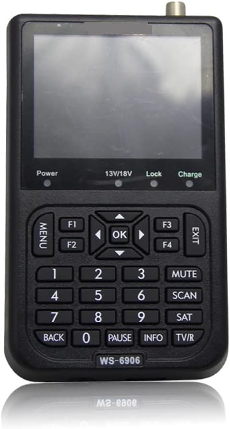 TV Signal Strength Meter, Digital Signal Finder WS 6906 3.5" LCD Screen DVB-S FTA Receptor for QPSK Satlink Satellite Signal Meter Finder,Camping Essentials
