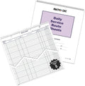 MICRO TEC Daily Service Route Sheets – 12" x 15" Daily Schedule & Appointment Sheets – Spiral Bound Route Planner on 100# Tag Stock Paper – Blue Ink Print – 100 Pages/Book (Book of 5)