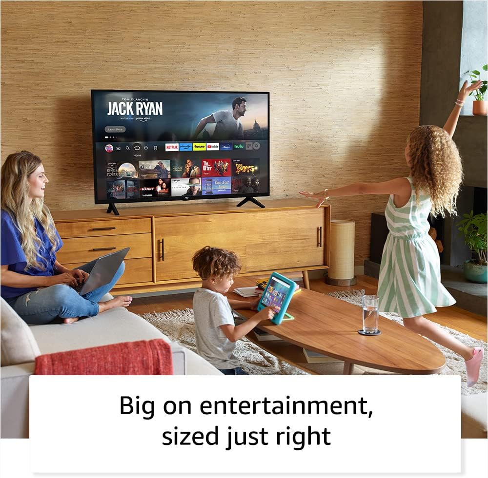 Like-New Amazon Fire TV 40" 2-Series, HD smart TV with Fire TV Alexa Voice Remote, stream live TV without cable