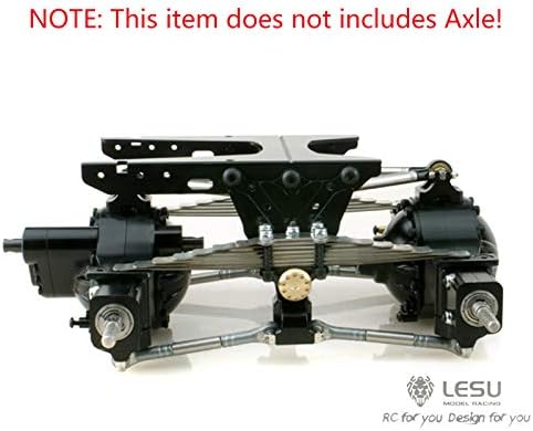 Lesu Metal Rear Suspension Set for 1/14 Tmy Rc Truck Axles Model Car