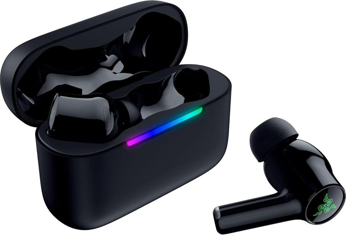 Razer Hammerhead V3 X HyperSpeed Wireless Multi‑Platform Gaming Earbuds – 2.4GHz & Bluetooth 5.3, Up to 35 Hr Battery, THX Spatial Audio, for Smartphones, PC, Laptop, Tablet, PS5, Steam Deck – Black