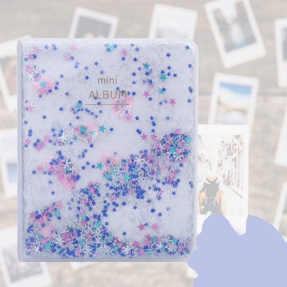 Fujifilm Instax Mini 12 Instant Camera Pastel Blue + Fuji Film Value Pack (40 Sheets) + Shutter Accessories Bundle, Incl. Compatible Carrying Case, Quicksand Beads Photo Album 64 Pockets