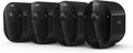 Arlo Pro Security Camera 2K HDR (6th Gen, 2025 Release) - Wireless Outdoor Camera, Rechargeable Removeable Battery, Event Captions, Emergency Response, 1-Month Trial of Secure Plan, 4 Cam, Black
