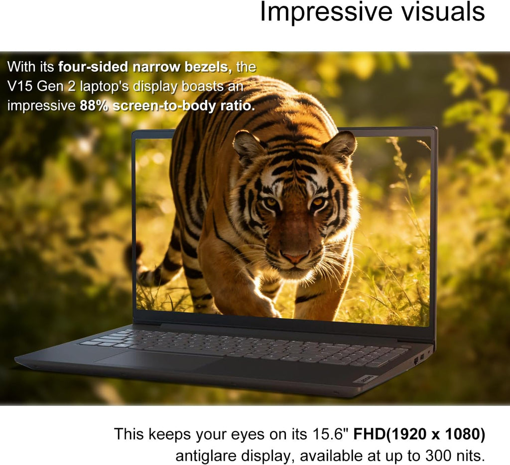 Lenovo 2026 15.6 inch Laptop Computer with Office 365 Home and Business • 8GB RAM • 256GB PCIe SSD • Intel Core • Wi-Fi 6 • 500GB HDD Storage • 11HR Battery • Fast Charging • Windows 11 • Black